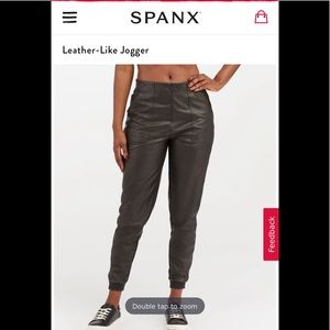 Spanx Leather-like joggers